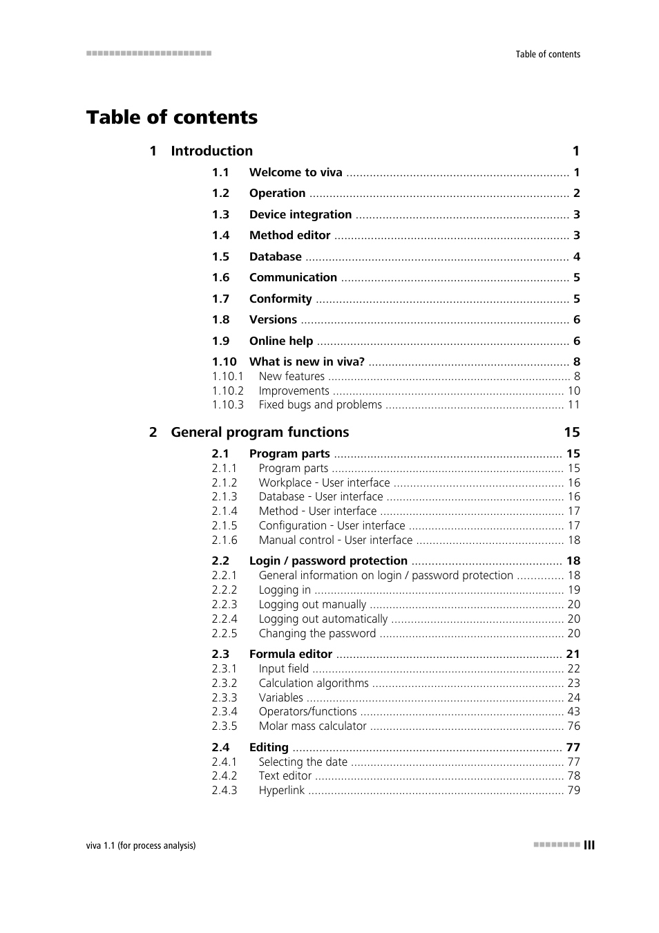 Metrohm viva 1.1 (ProLab) User Manual | Page 5 / 1085