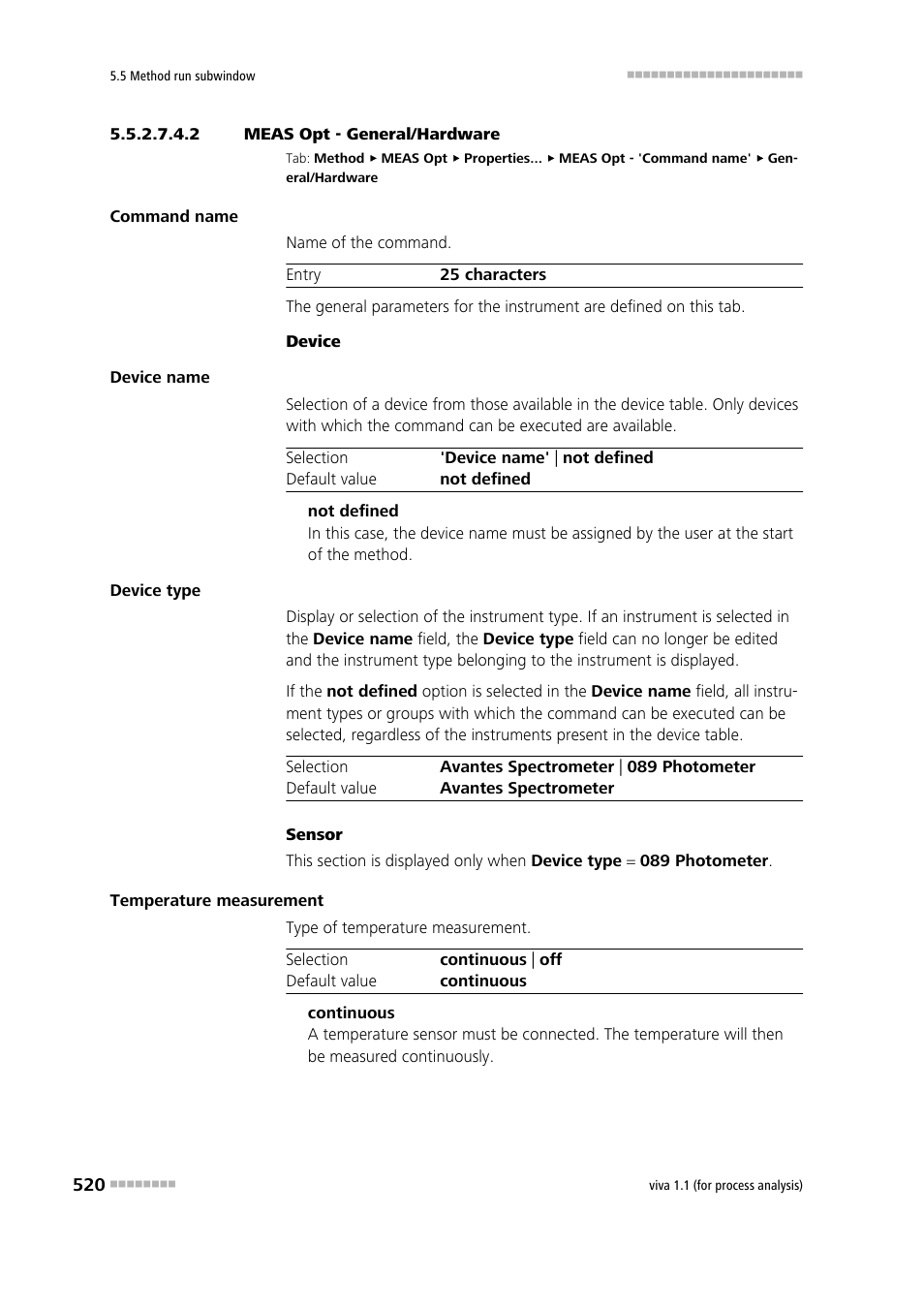 2 meas opt - general/hardware, General/hardware | Metrohm viva 1.1 (ProLab) User Manual | Page 532 / 1085