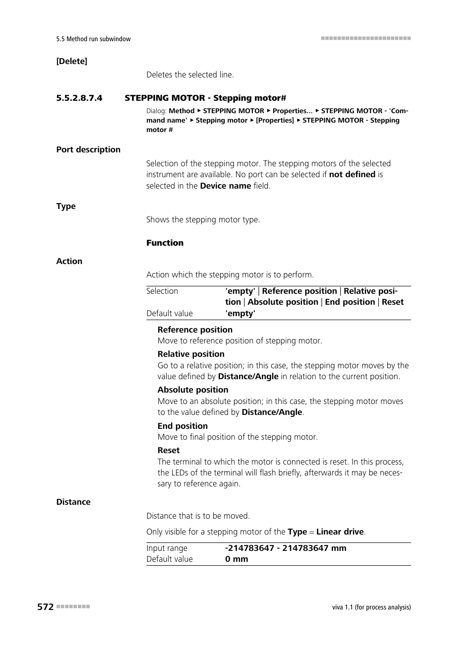 4 stepping motor - stepping motor | Metrohm viva 1.1 (ProLab) User Manual | Page 584 / 1085