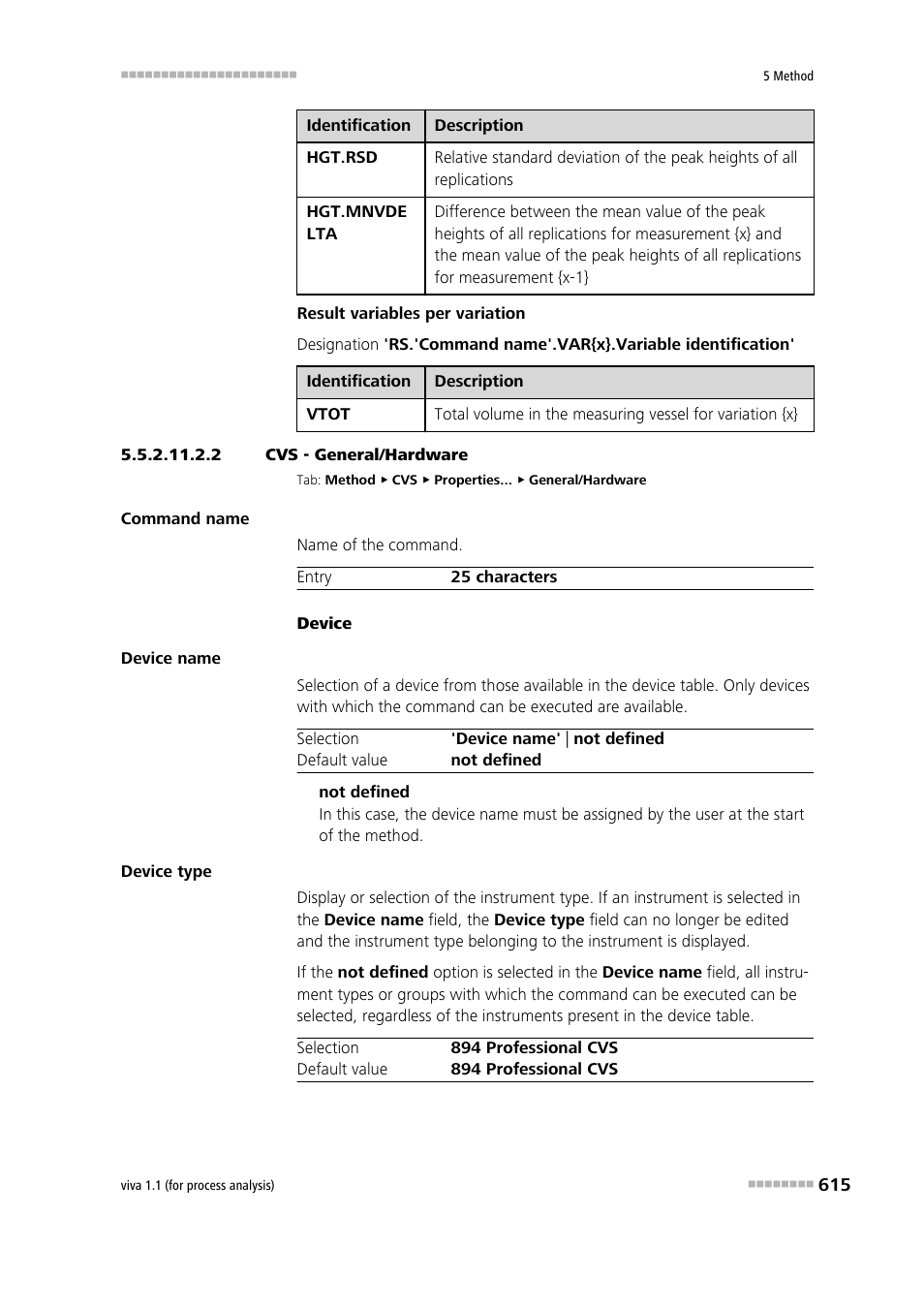 2 cvs - general/hardware, General/hardware | Metrohm viva 1.1 (ProLab) User Manual | Page 627 / 1085