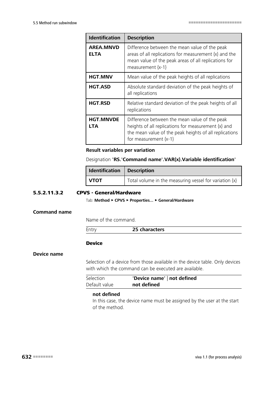2 cpvs - general/hardware, General/hardware | Metrohm viva 1.1 (ProLab) User Manual | Page 644 / 1085
