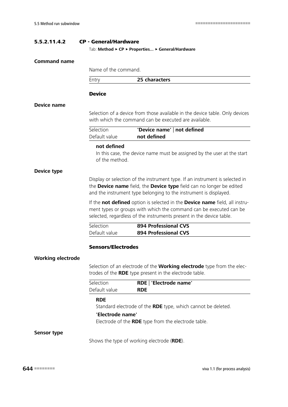 2 cp - general/hardware, General/hardware | Metrohm viva 1.1 (ProLab) User Manual | Page 656 / 1085