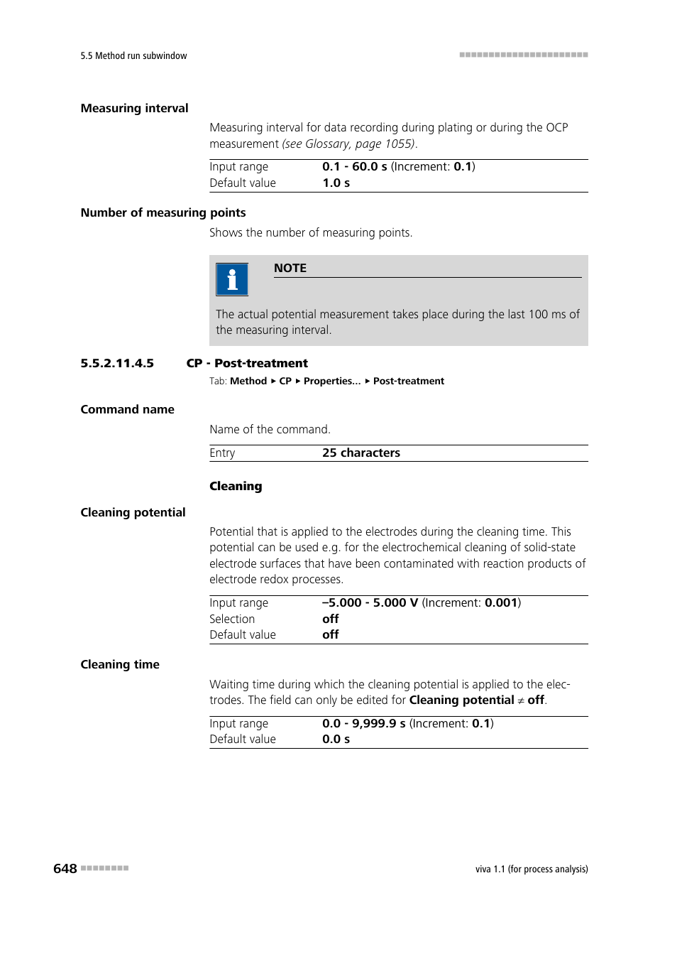 5 cp - post-treatment, Post-treatment | Metrohm viva 1.1 (ProLab) User Manual | Page 660 / 1085