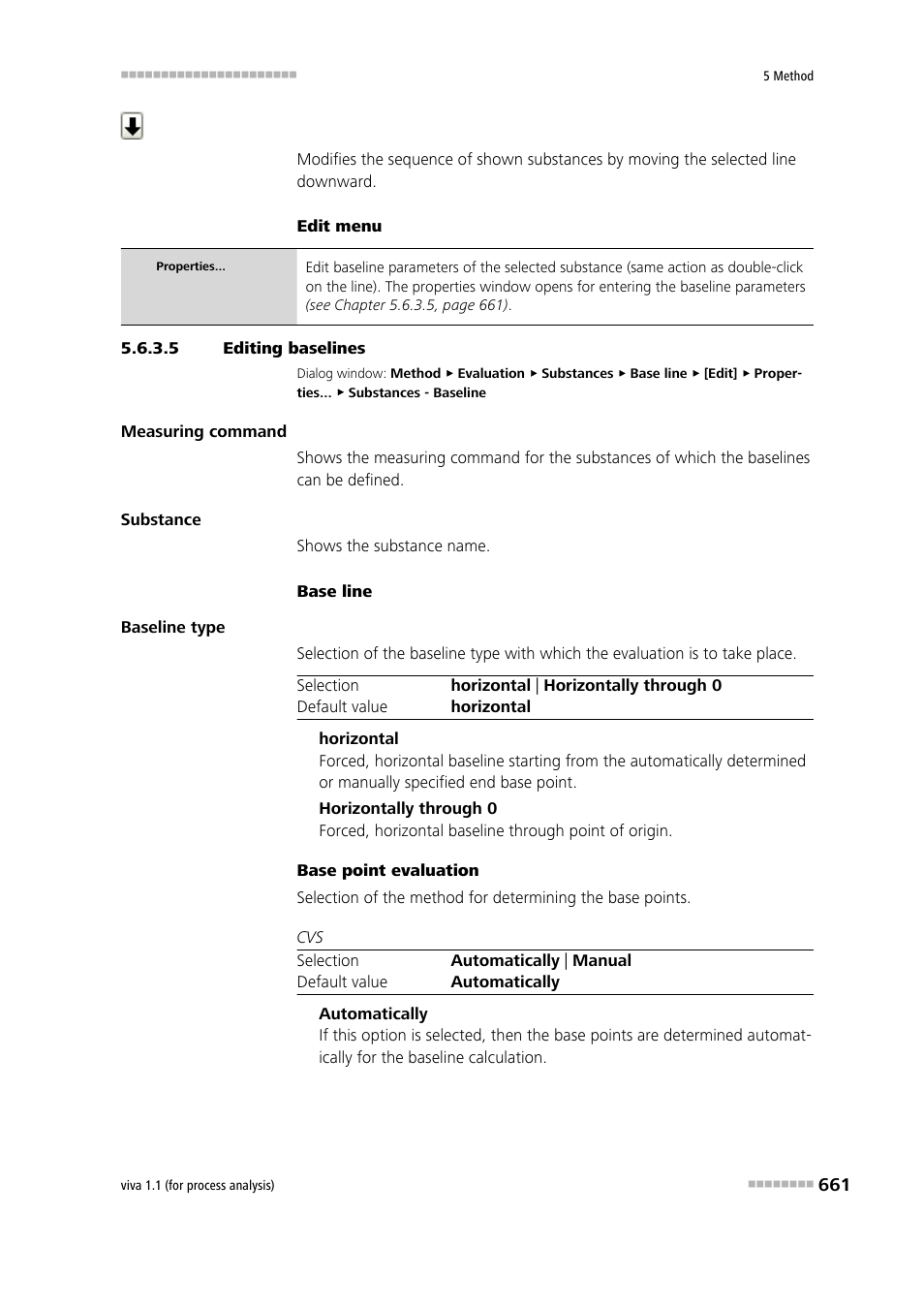 5 editing baselines | Metrohm viva 1.1 (ProLab) User Manual | Page 673 / 1085