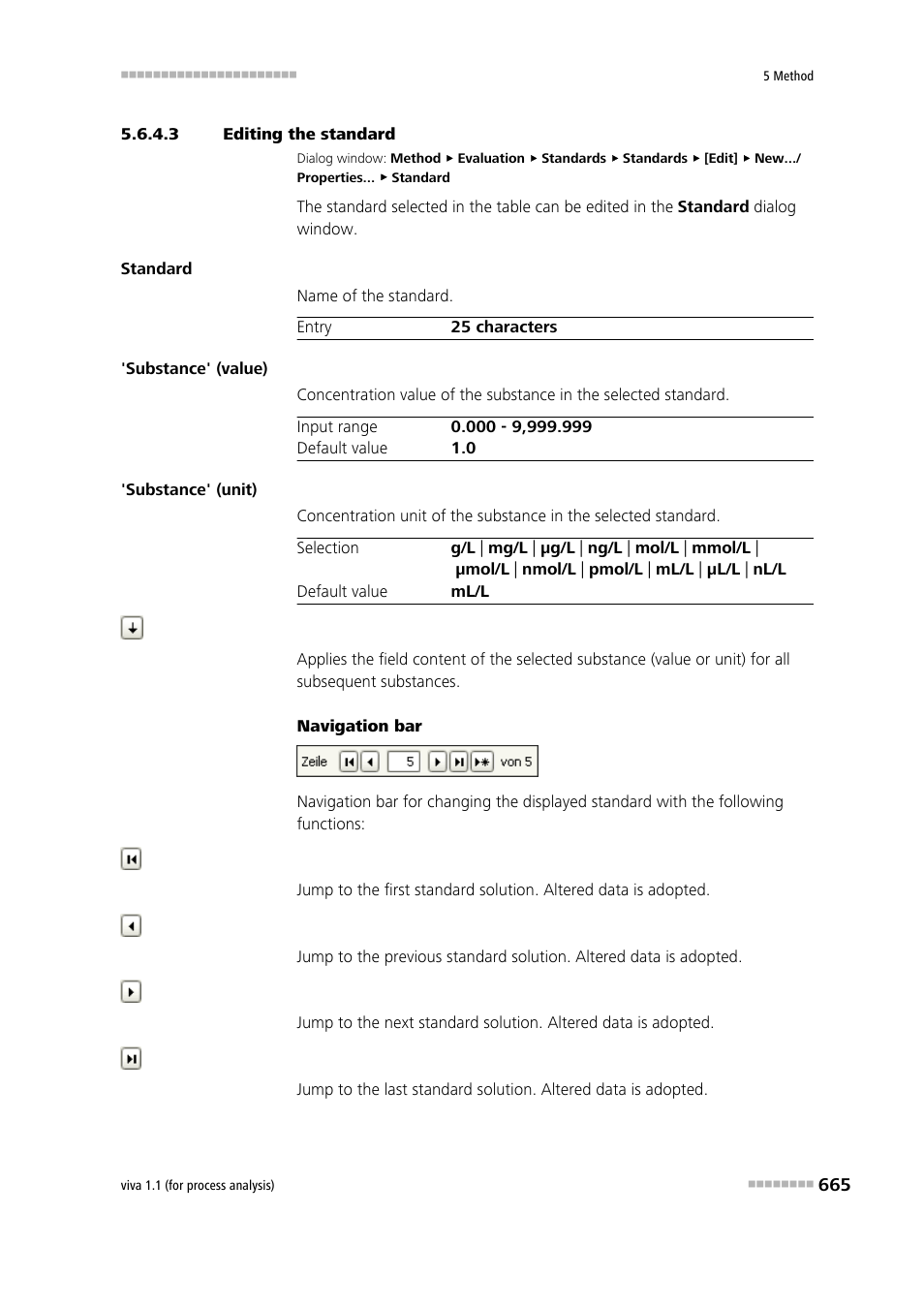 3 editing the standard | Metrohm viva 1.1 (ProLab) User Manual | Page 677 / 1085