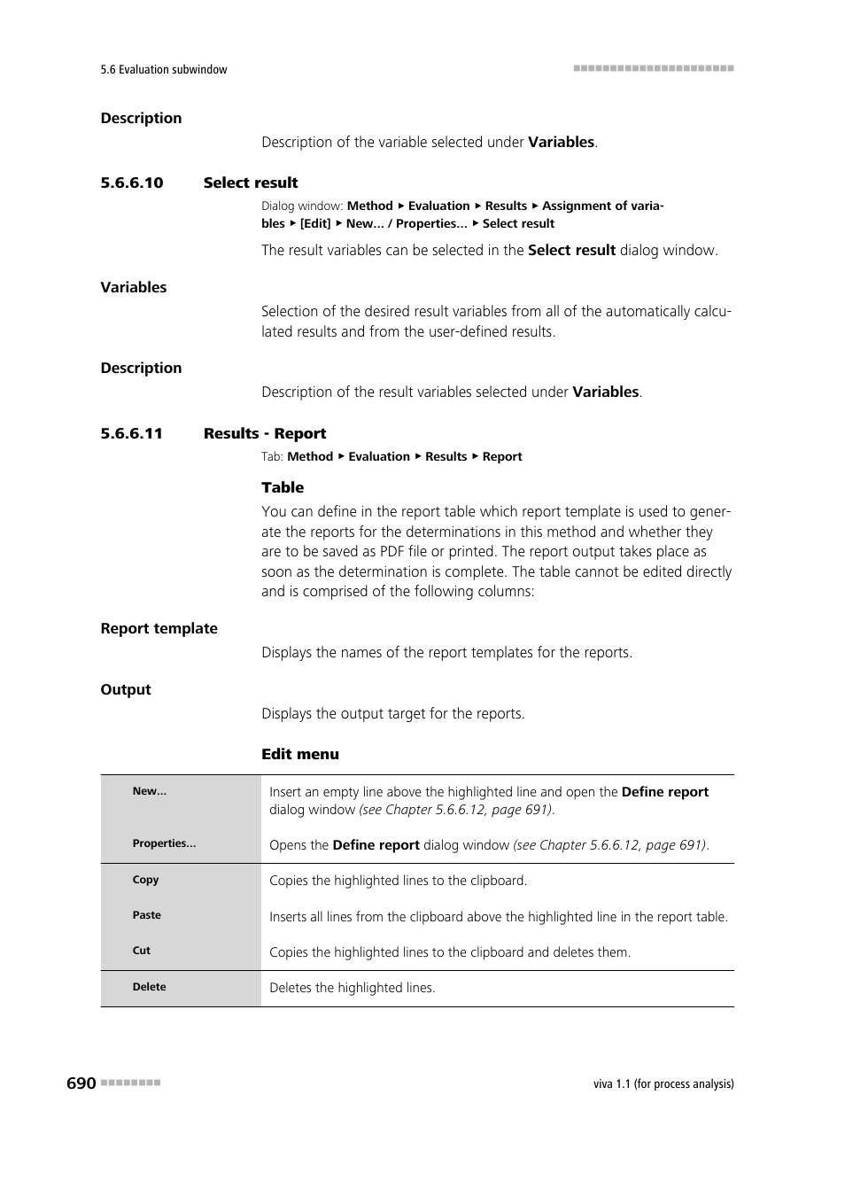 10 select result, 11 results - report, Report | Metrohm viva 1.1 (ProLab) User Manual | Page 702 / 1085