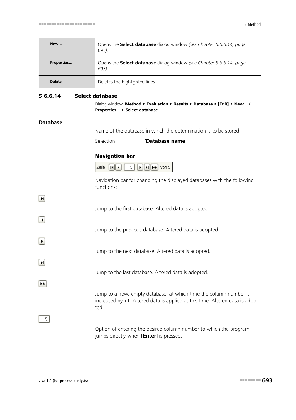 14 select database | Metrohm viva 1.1 (ProLab) User Manual | Page 705 / 1085