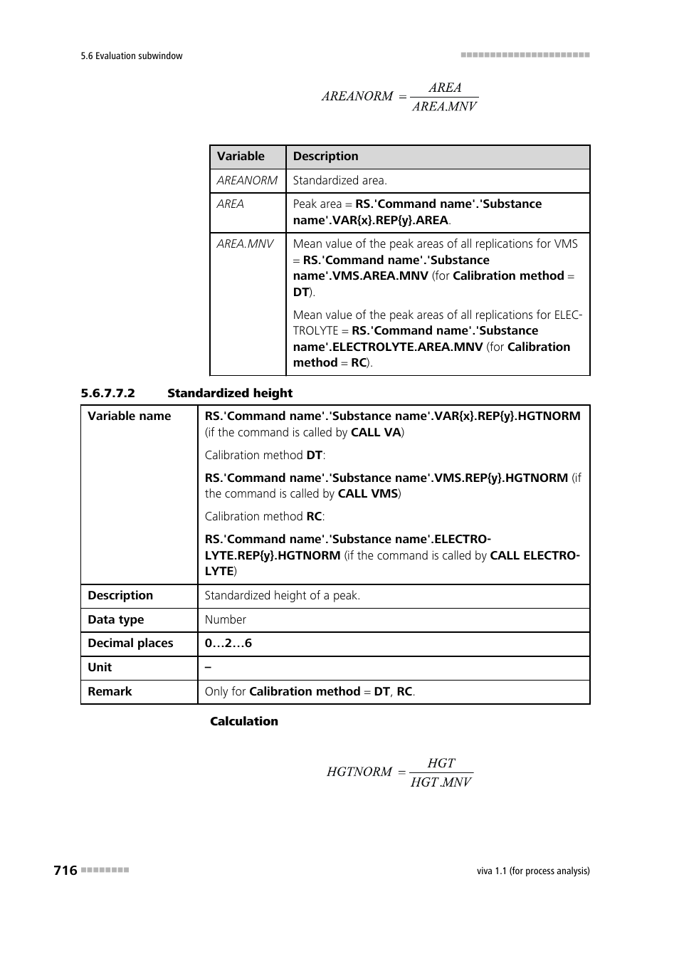 2 standardized height | Metrohm viva 1.1 (ProLab) User Manual | Page 728 / 1085