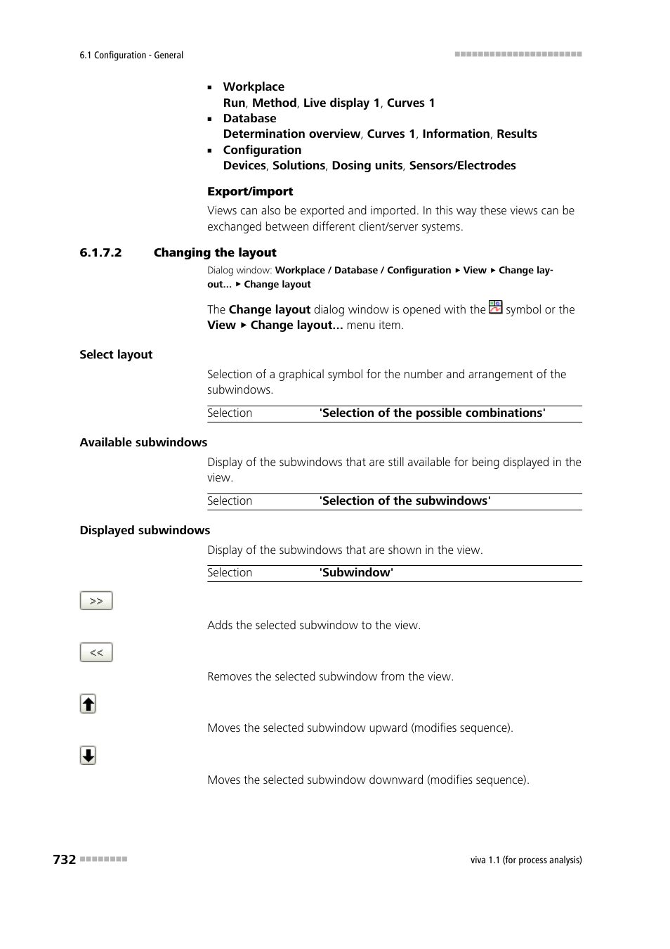 2 changing the layout | Metrohm viva 1.1 (ProLab) User Manual | Page 744 / 1085