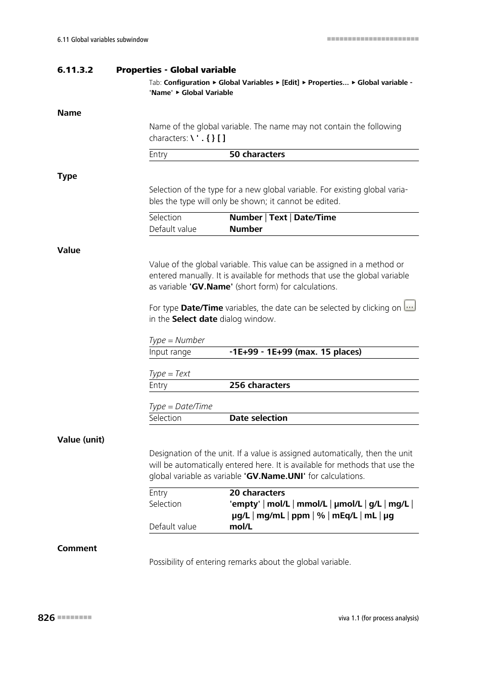 2 properties - global variable | Metrohm viva 1.1 (ProLab) User Manual | Page 838 / 1085