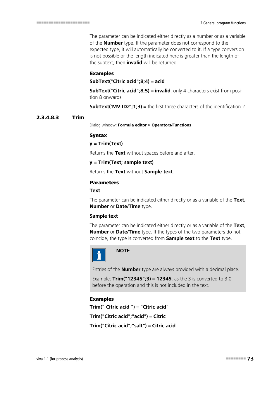 3 trim, Trim | Metrohm viva 1.1 (ProLab) User Manual | Page 85 / 1085