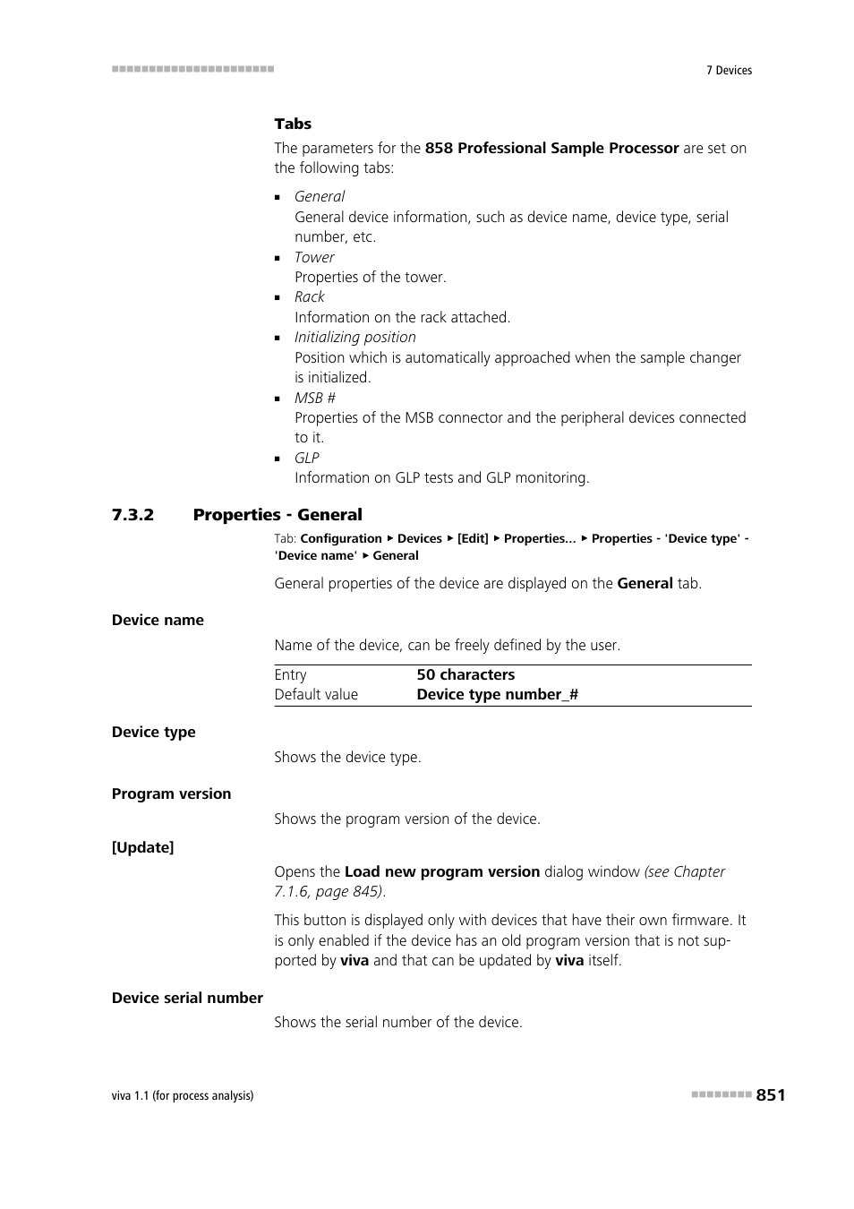 2 properties - general, Properties - general | Metrohm viva 1.1 (ProLab) User Manual | Page 863 / 1085