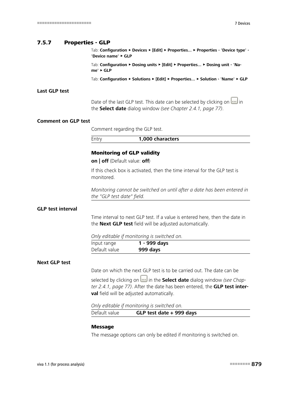 7 properties - glp, Properties - glp | Metrohm viva 1.1 (ProLab) User Manual | Page 891 / 1085