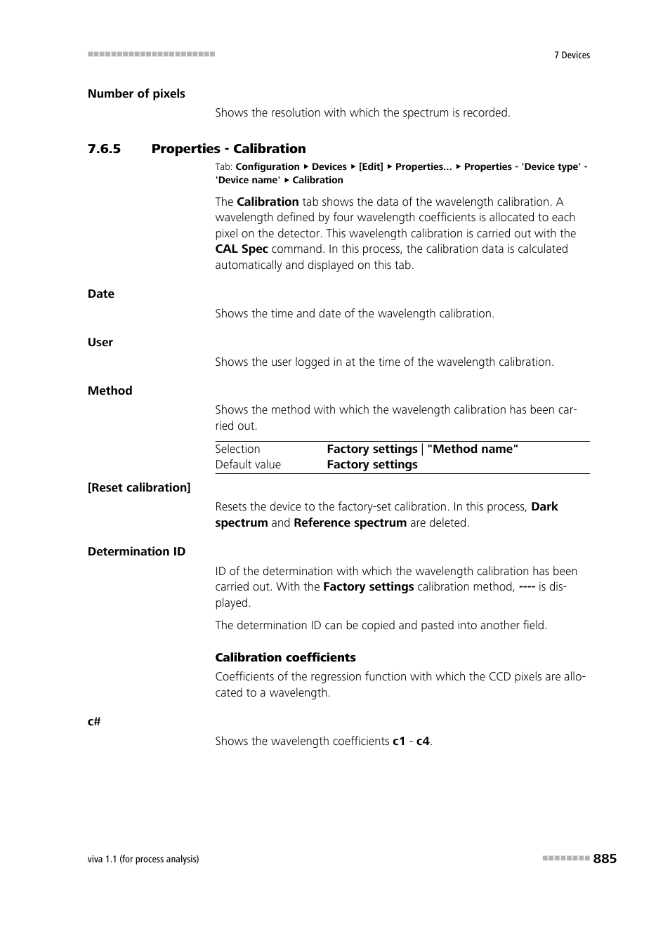 5 properties - calibration, Properties - calibration, Calibration | Metrohm viva 1.1 (ProLab) User Manual | Page 897 / 1085