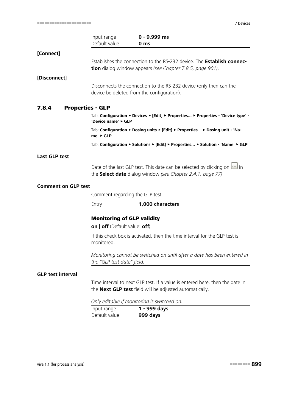 4 properties - glp, Properties - glp | Metrohm viva 1.1 (ProLab) User Manual | Page 911 / 1085