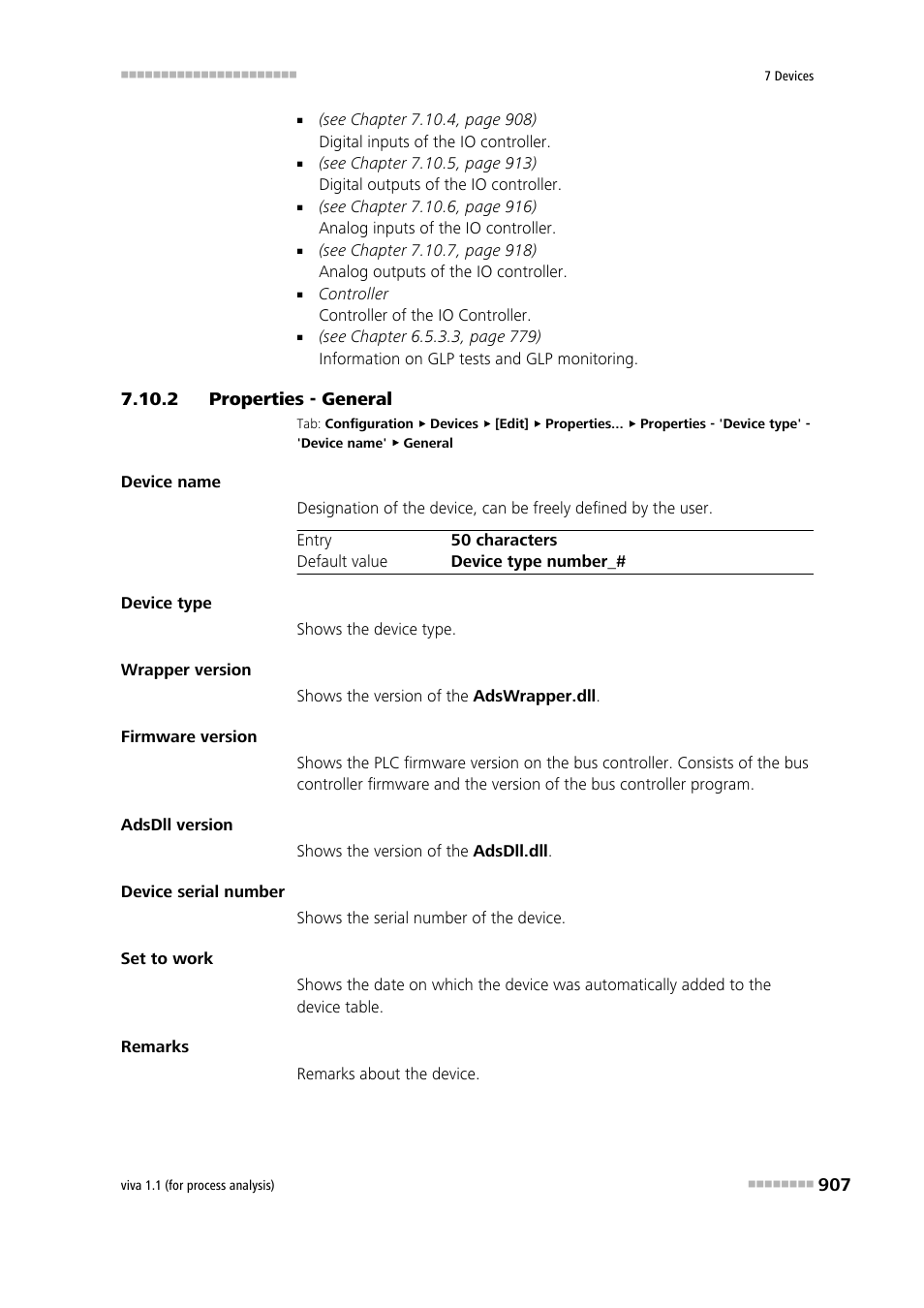 2 properties - general, Properties - general | Metrohm viva 1.1 (ProLab) User Manual | Page 919 / 1085