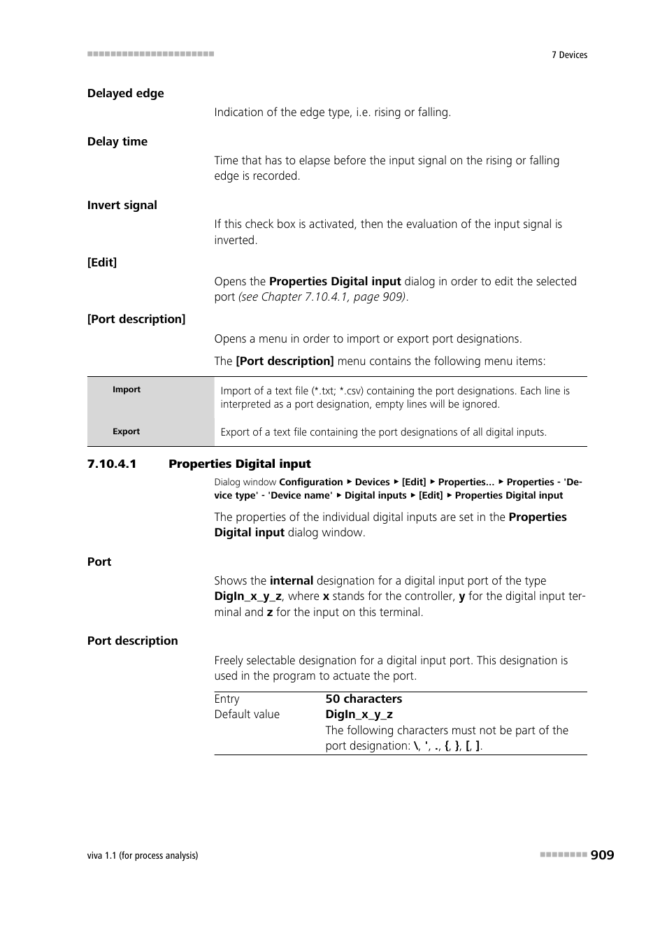 1 properties digital input | Metrohm viva 1.1 (ProLab) User Manual | Page 921 / 1085