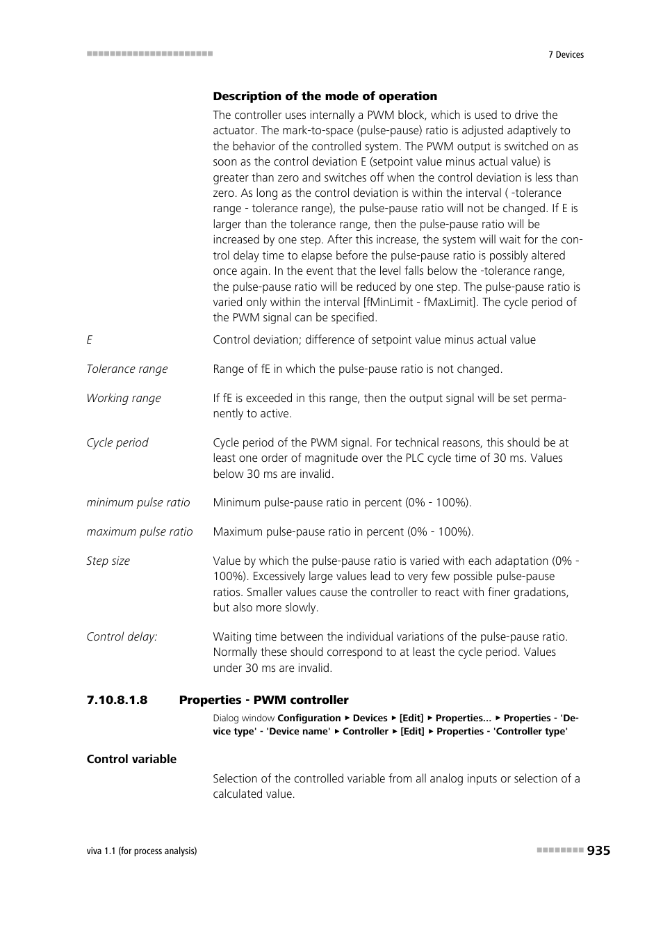 8 properties - pwm controller | Metrohm viva 1.1 (ProLab) User Manual | Page 947 / 1085