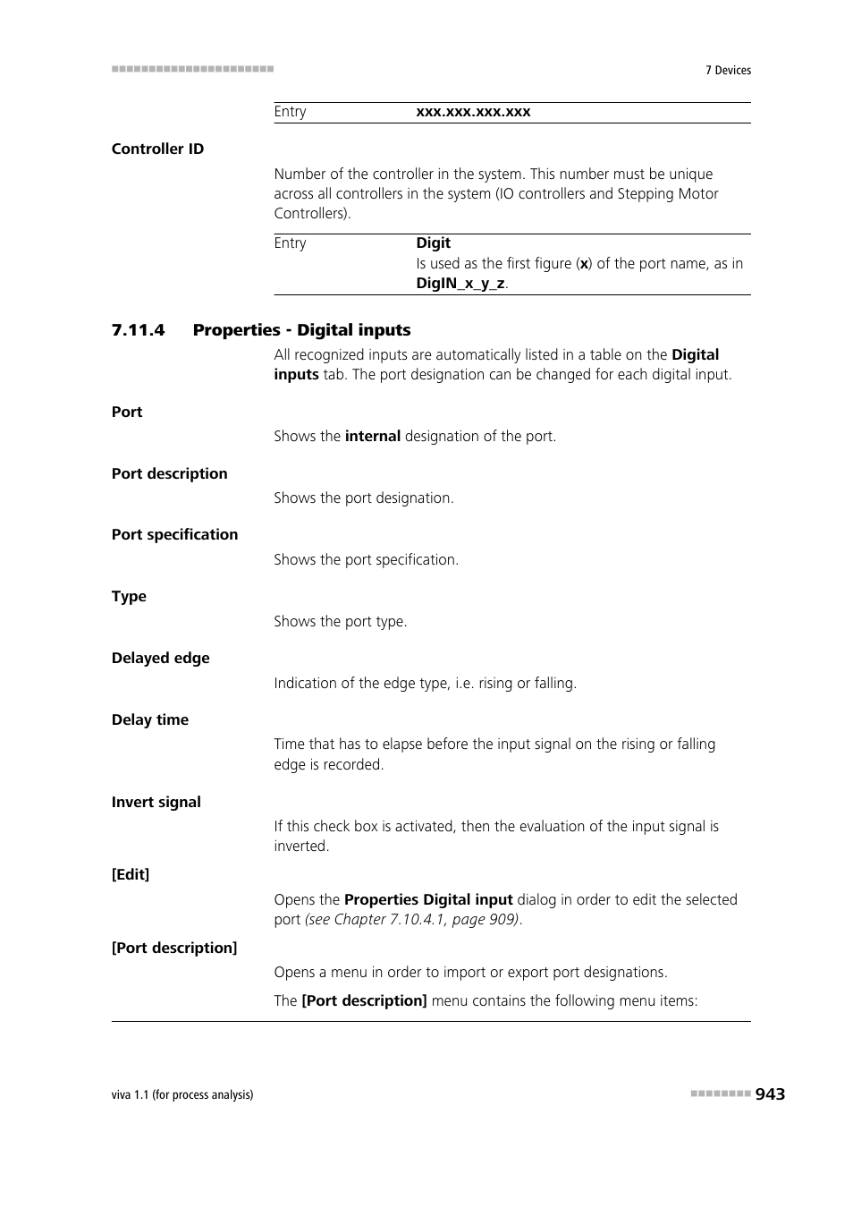 4 properties - digital inputs, Properties - digital inputs | Metrohm viva 1.1 (ProLab) User Manual | Page 955 / 1085