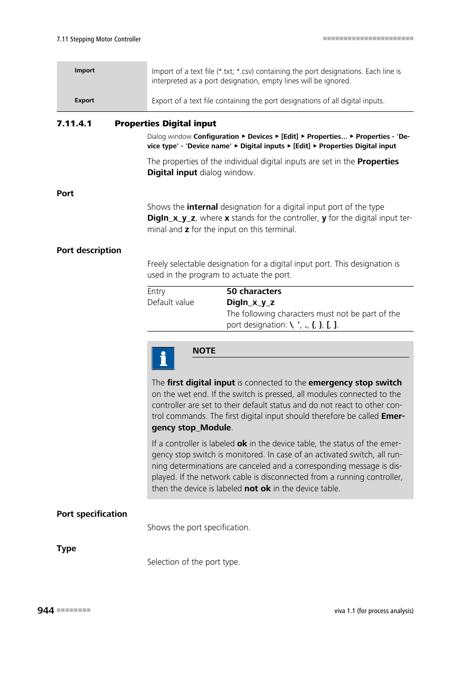 1 properties digital input | Metrohm viva 1.1 (ProLab) User Manual | Page 956 / 1085