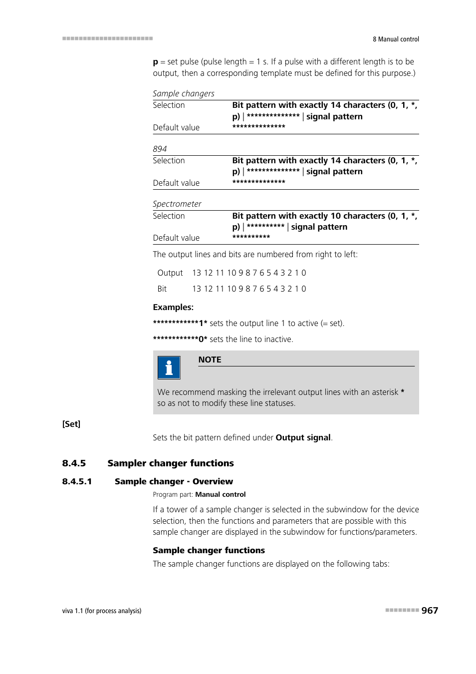 5 sampler changer functions, 1 sample changer - overview, Sampler changer functions | Metrohm viva 1.1 (ProLab) User Manual | Page 979 / 1085