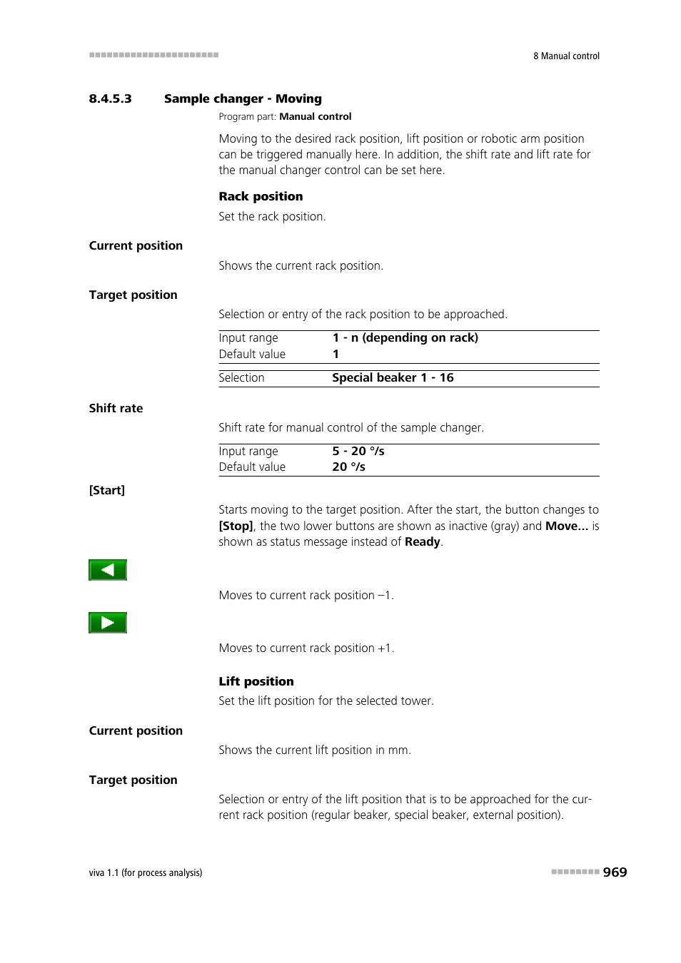 3 sample changer - moving, Moving | Metrohm viva 1.1 (ProLab) User Manual | Page 981 / 1085