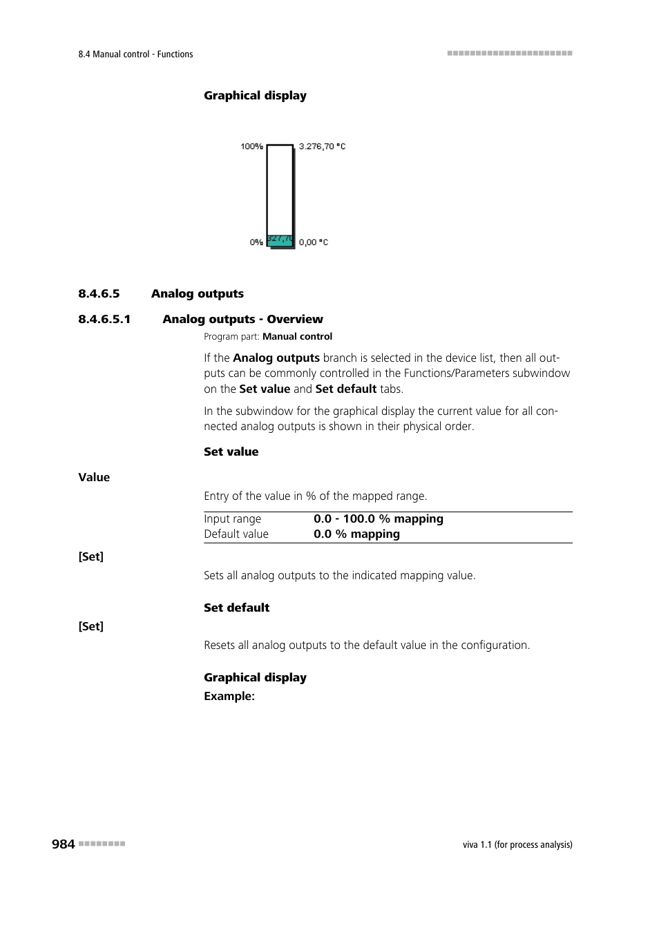 5 analog outputs, 1 analog outputs - overview | Metrohm viva 1.1 (ProLab) User Manual | Page 996 / 1085