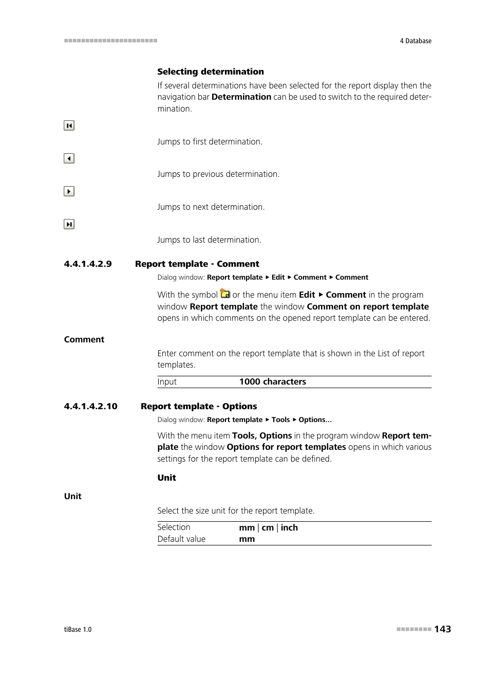 9 report template - comment, 10 report template - options, Enter comment on report template | Define options for report template | Metrohm tiBase 1.0 Manual User Manual | Page 151 / 339