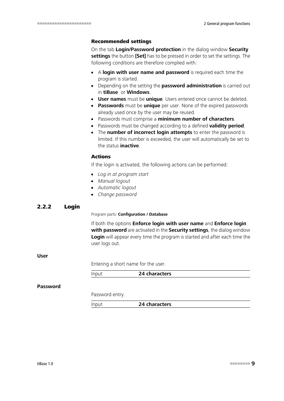 2 login, Login | Metrohm tiBase 1.0 Manual User Manual | Page 17 / 339