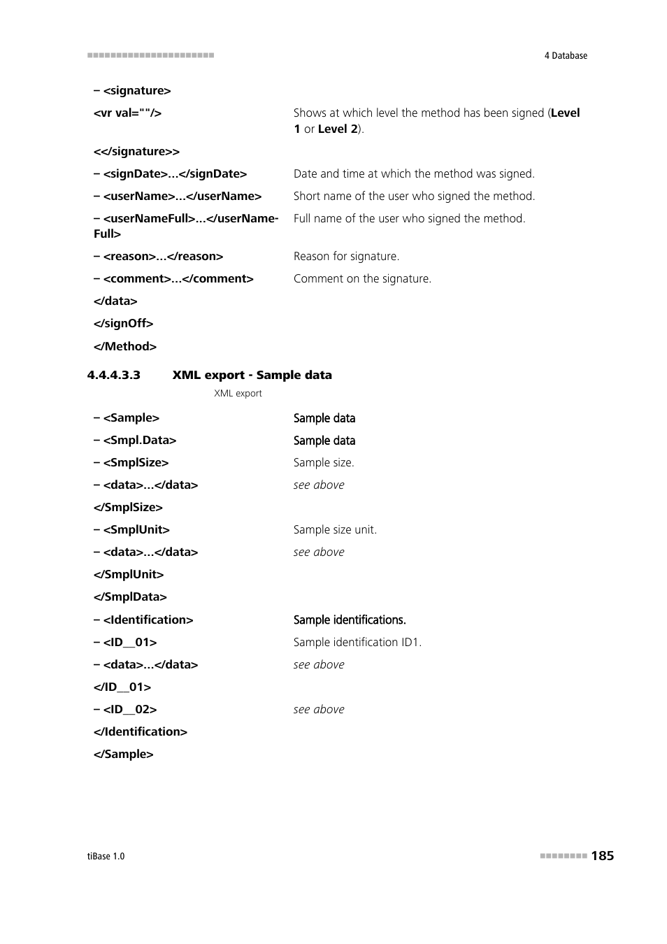 3 xml export - sample data | Metrohm tiBase 1.0 Manual User Manual | Page 193 / 339