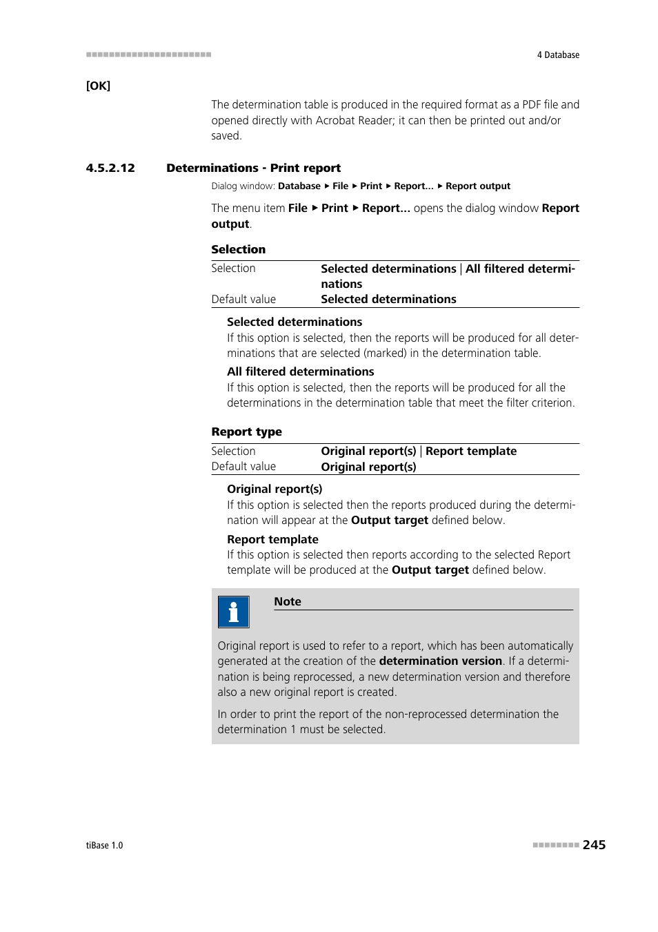 12 determinations - print report, Print report | Metrohm tiBase 1.0 Manual User Manual | Page 253 / 339