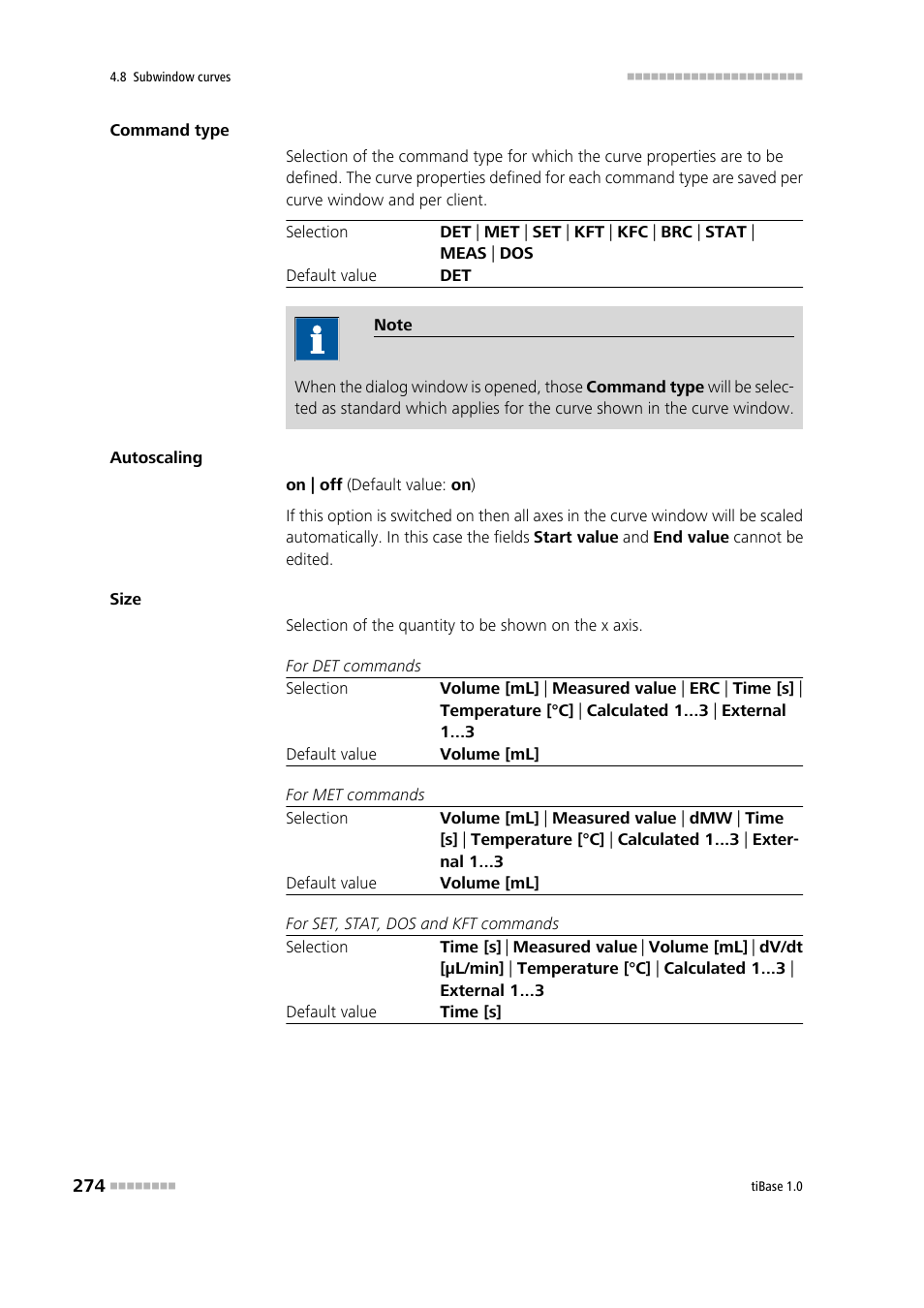 Metrohm tiBase 1.0 Manual User Manual | Page 282 / 339