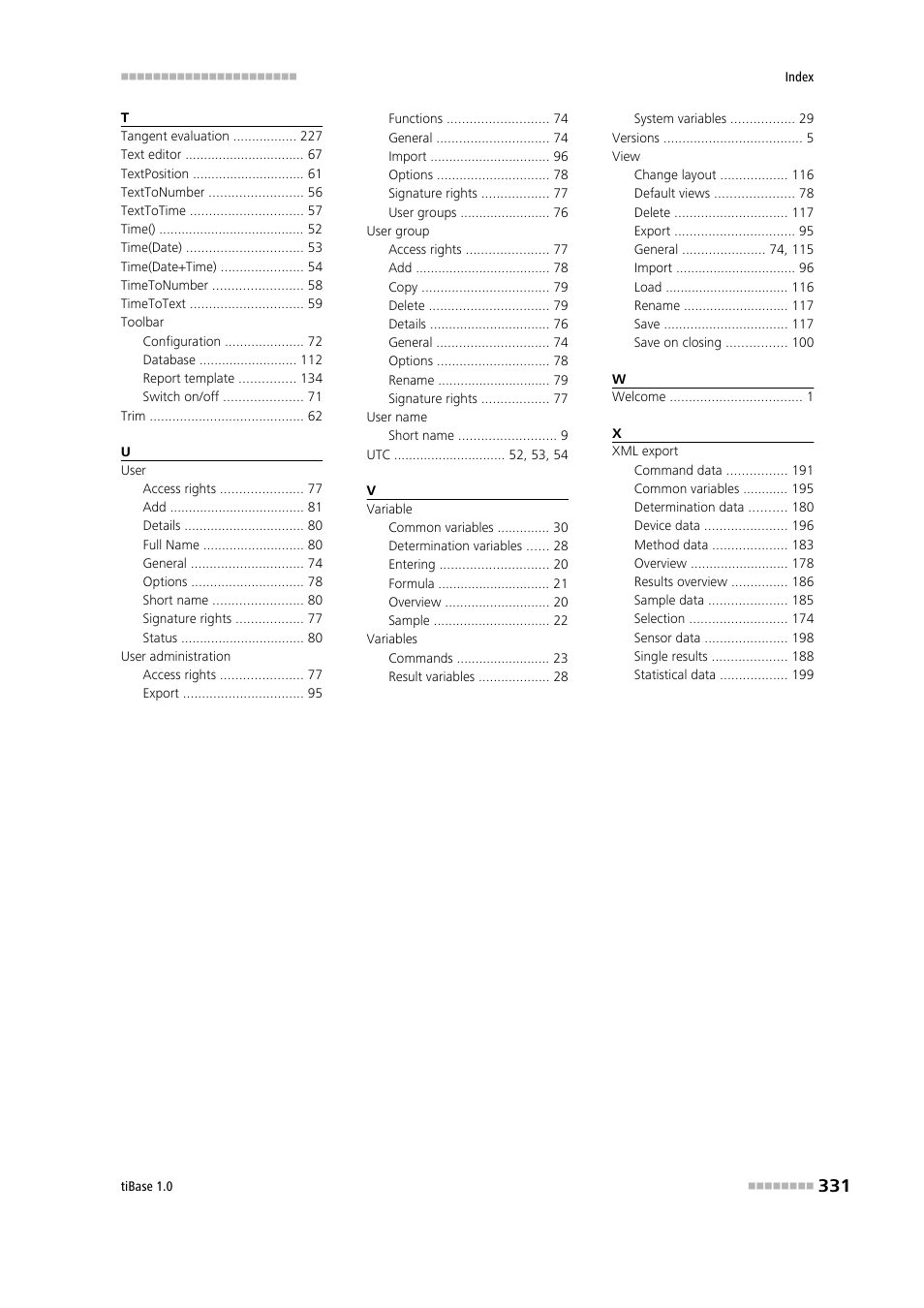 Metrohm tiBase 1.0 Manual User Manual | Page 339 / 339