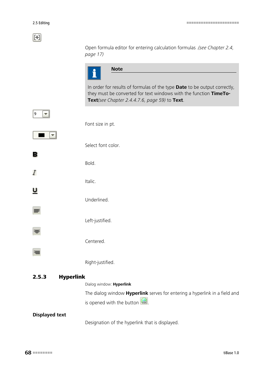 3 hyperlink, Hyperlink | Metrohm tiBase 1.0 Manual User Manual | Page 76 / 339