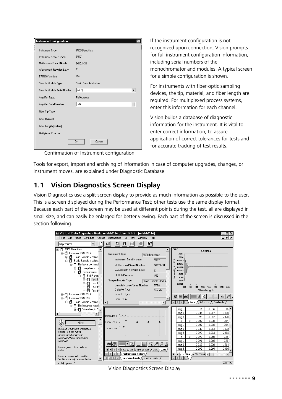 1 vision diagnostics screen display, Vision diagnostics screen display | Metrohm Vision – Diagnostics User Manual | Page 11 / 65