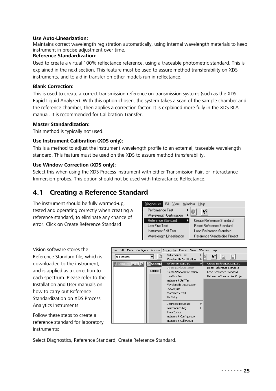 1 creating a reference standard, Creating a reference standard | Metrohm Vision – Diagnostics User Manual | Page 27 / 65