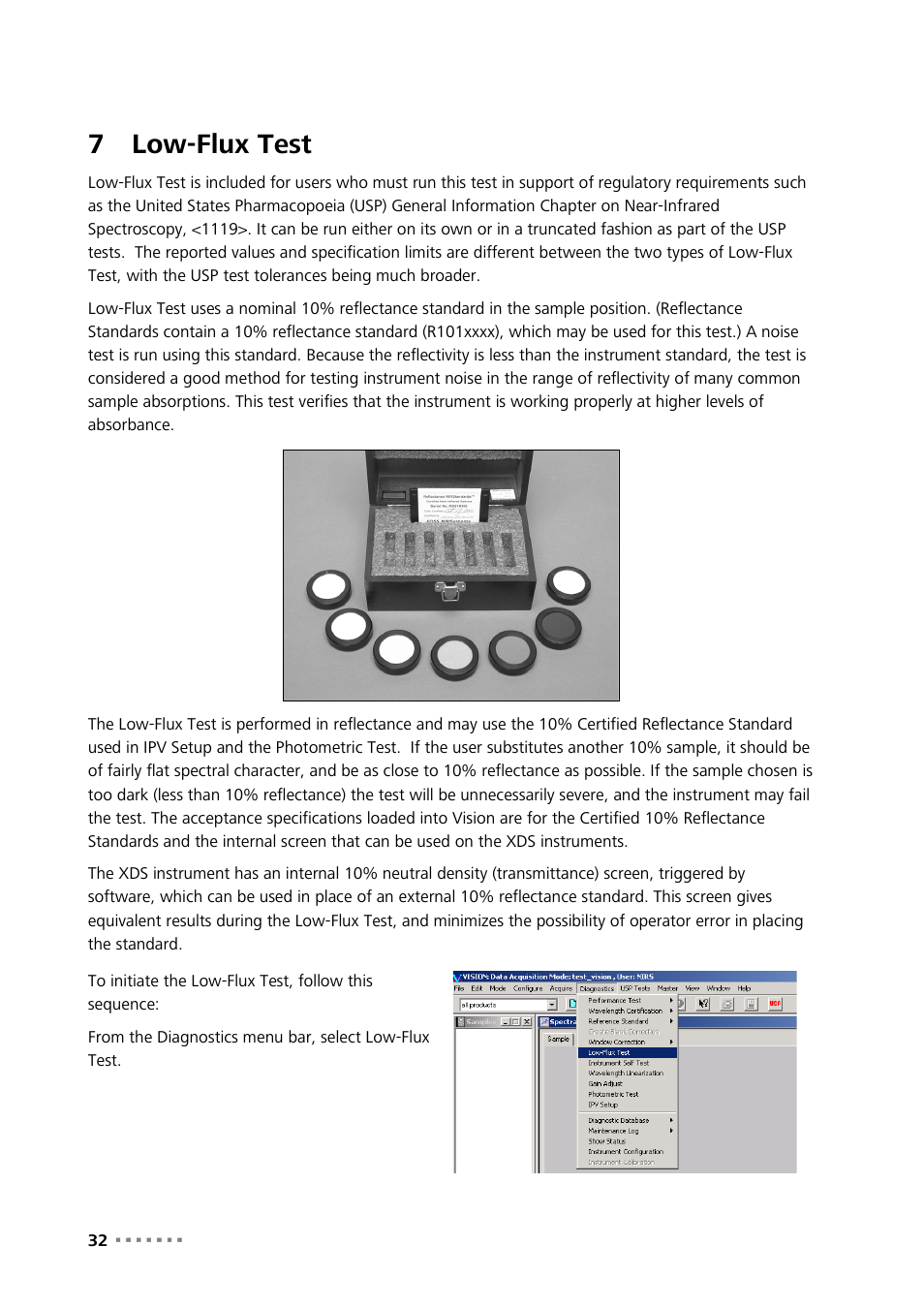 7 low-flux test, Low-flux test, 7low-flux test | Metrohm Vision – Diagnostics User Manual | Page 34 / 65