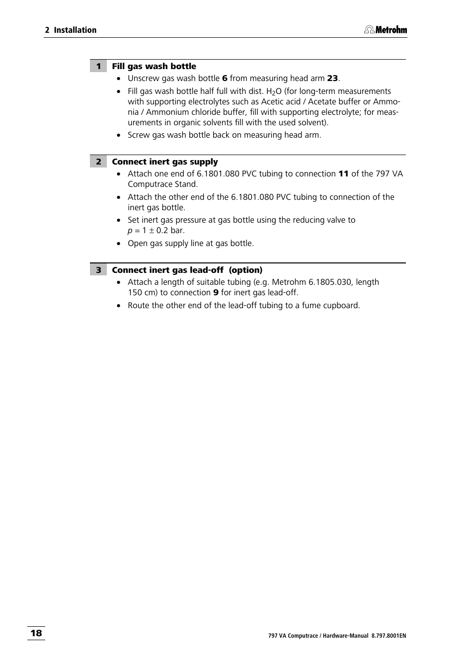 Metrohm 797 VA Computrace User Manual | Page 26 / 127