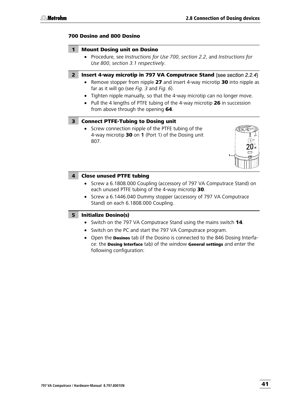 Metrohm 797 VA Computrace User Manual | Page 49 / 127