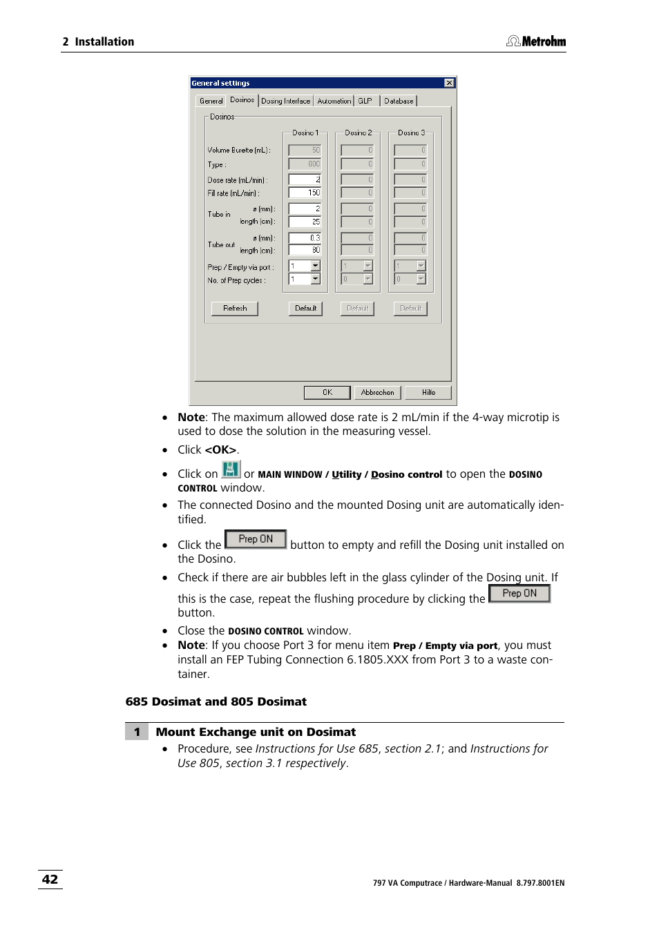 Metrohm 797 VA Computrace User Manual | Page 50 / 127