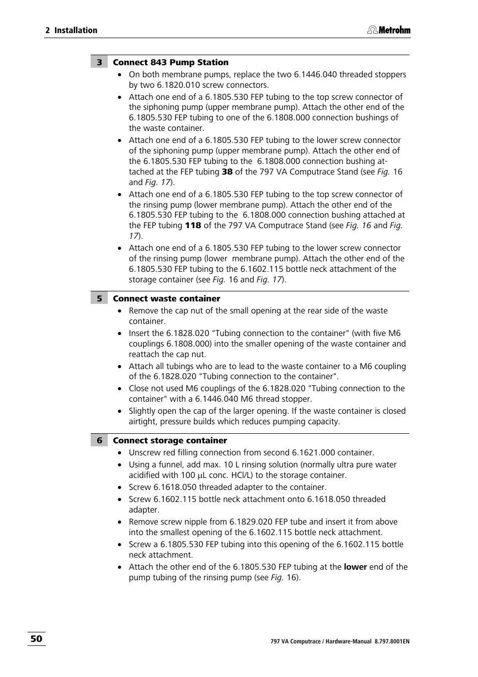 Metrohm 797 VA Computrace User Manual | Page 58 / 127