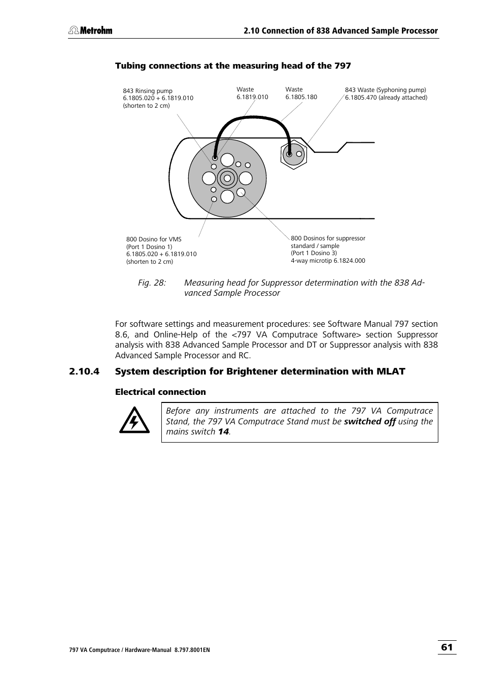 Metrohm 797 VA Computrace User Manual | Page 69 / 127