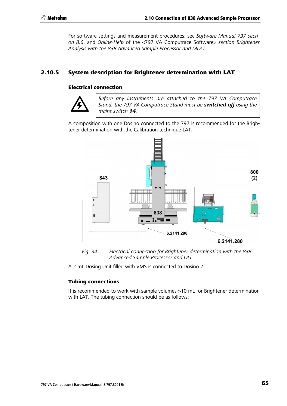 Metrohm 797 VA Computrace User Manual | Page 73 / 127