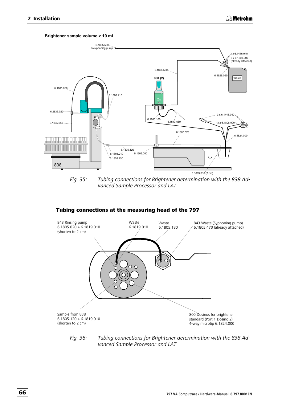 2 installation | Metrohm 797 VA Computrace User Manual | Page 74 / 127