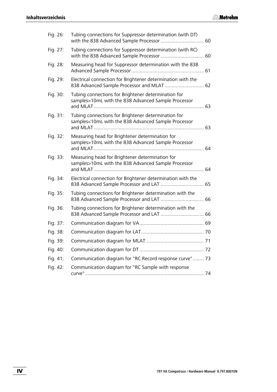 Metrohm 797 VA Computrace User Manual | Page 8 / 127