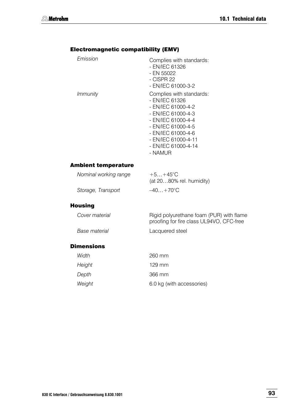 Metrohm 833 IC Liquid Handling Unit User Manual | Page 101 / 123