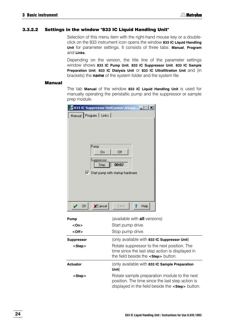 Metrohm 833 IC Liquid Handling Unit User Manual | Page 32 / 123