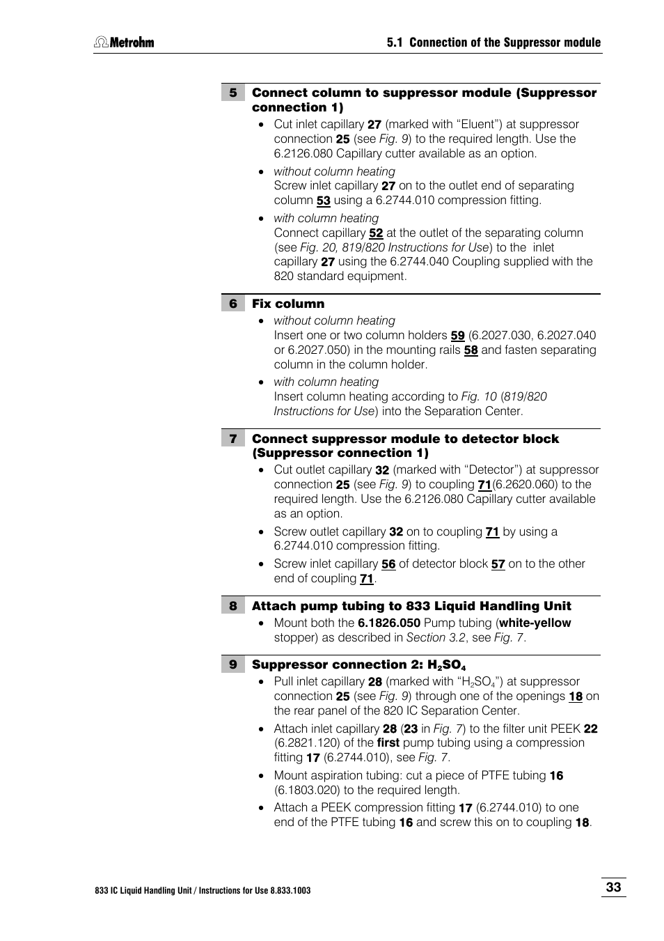 Metrohm 833 IC Liquid Handling Unit User Manual | Page 41 / 123