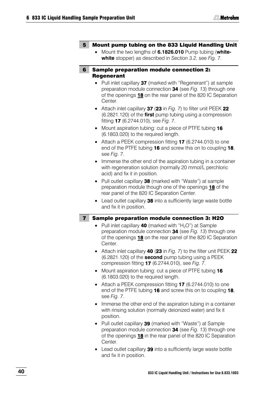 Metrohm 833 IC Liquid Handling Unit User Manual | Page 48 / 123