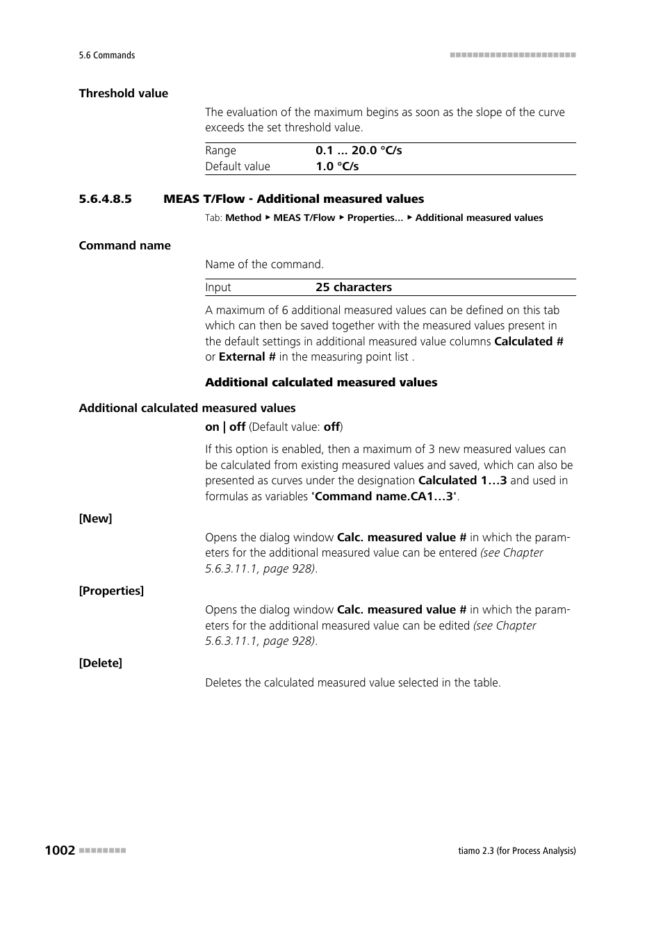 5 meas t/flow - additional measured values, Additional measured values | Metrohm tiamo 2.3 (process analysis) User Manual | Page 1018 / 1790